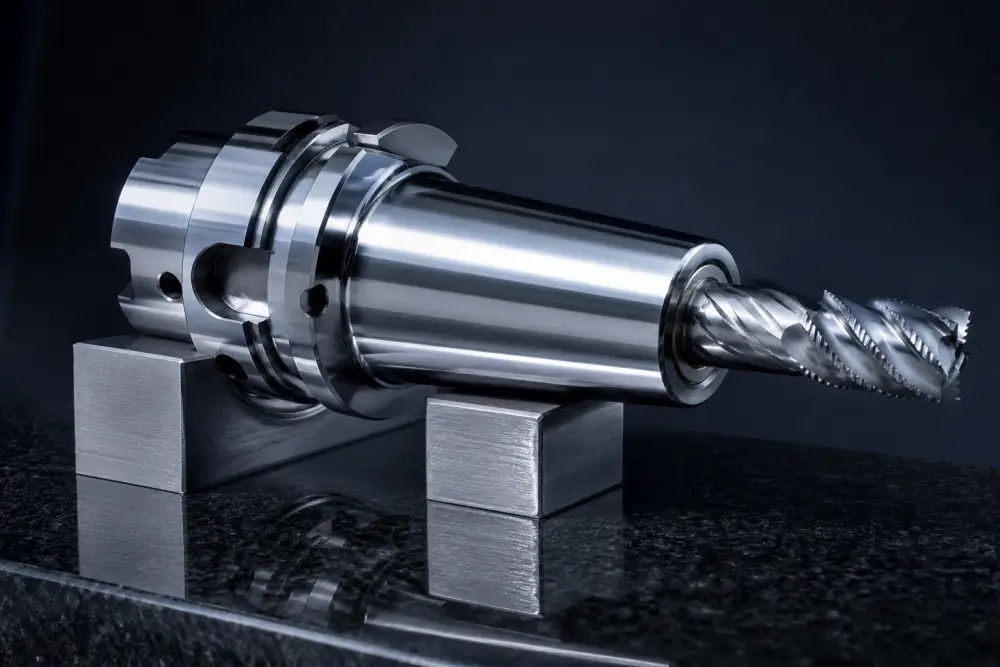 Induction shrink fit toolholder and mechanical anti pull out locking system preventing tool pull out during deep pocket milling Induction shrink fit toolholder and mechanical anti pull out locking system preventing tool pull out during deep pocket milling